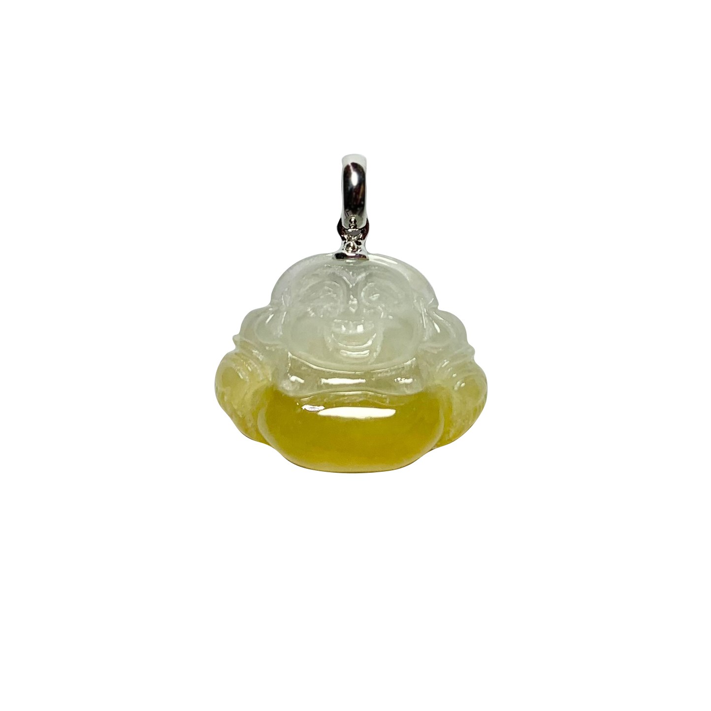冰種黃翡彌勒玉墜(已售出)