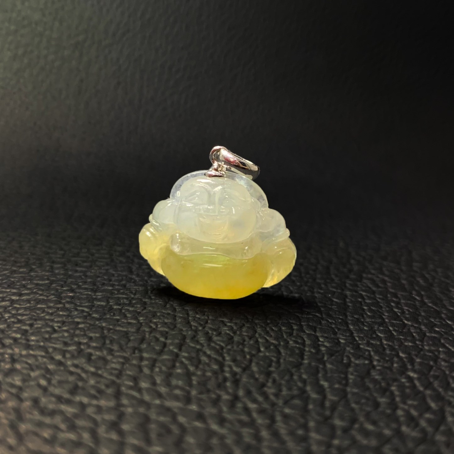冰種黃翡彌勒玉墜(已售出)
