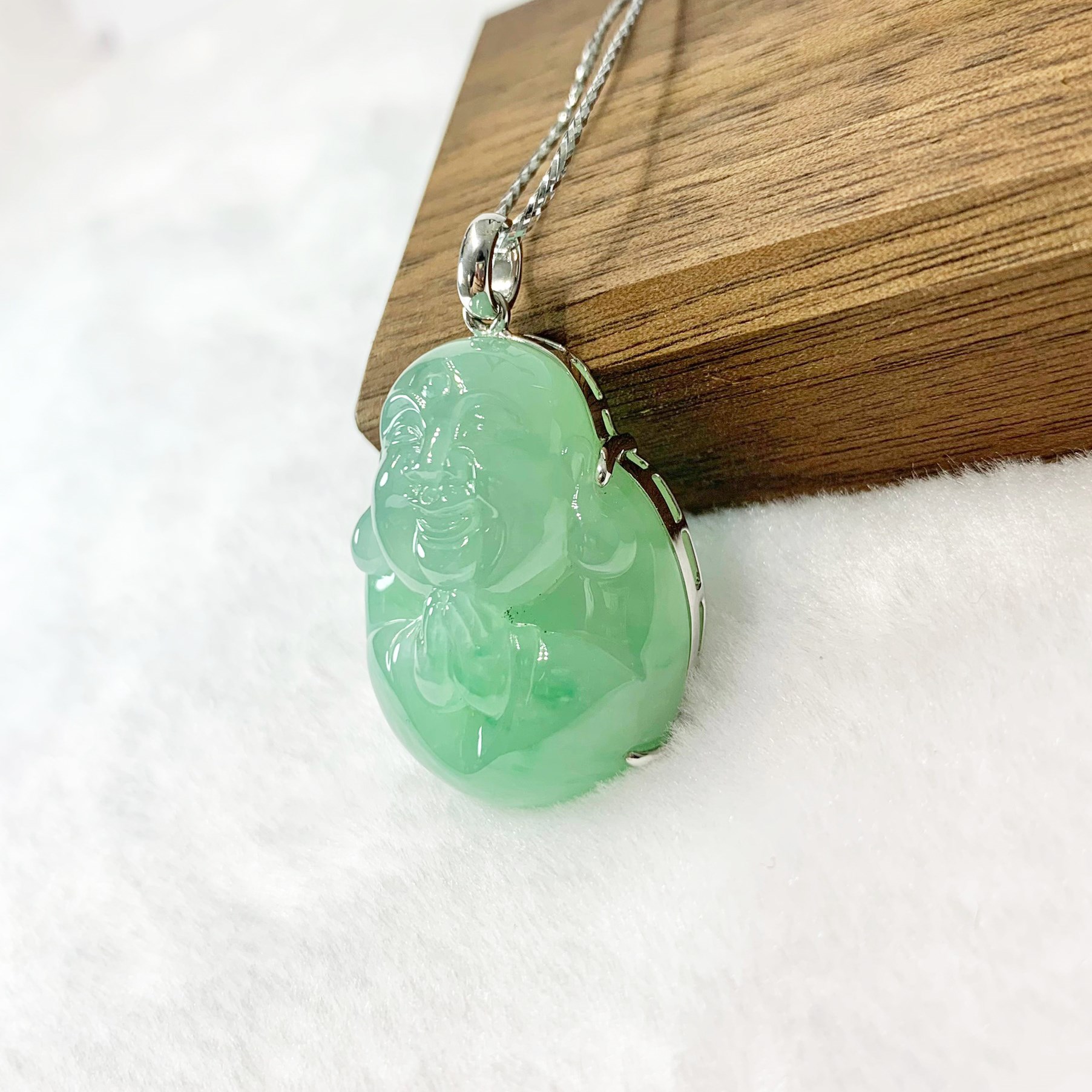 冰種滿綠彌勒佛(已售出)