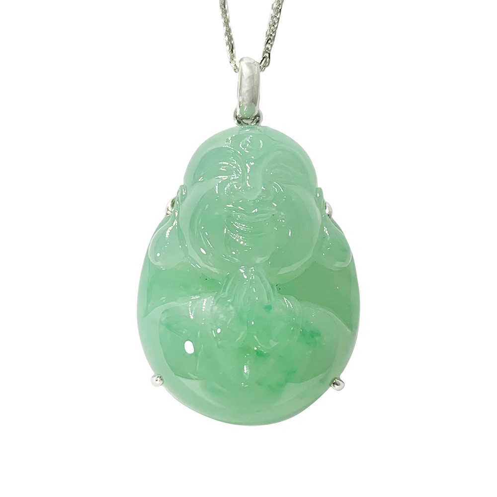 冰種滿綠彌勒佛(已售出)