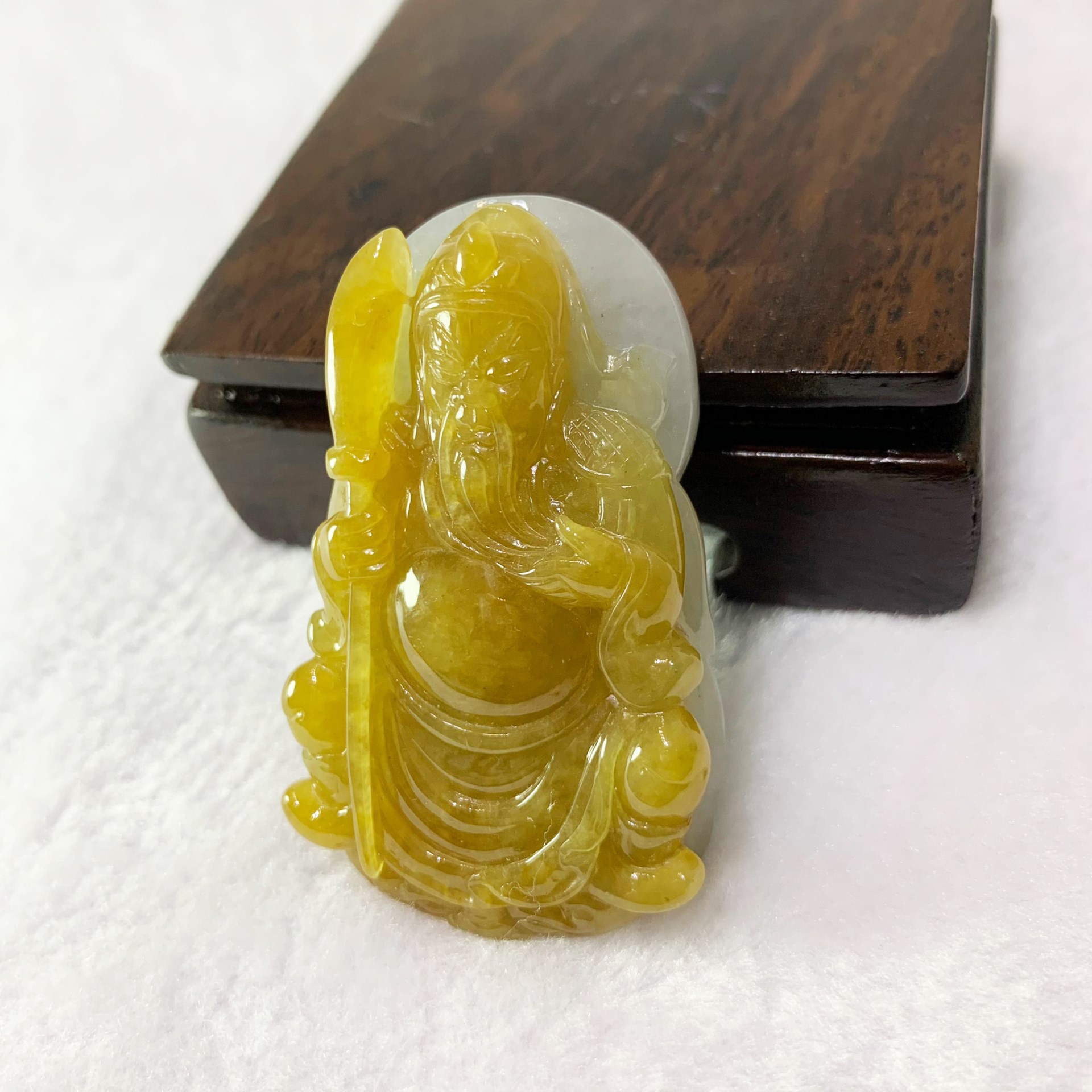 黃翡關公玉墜(已售出)