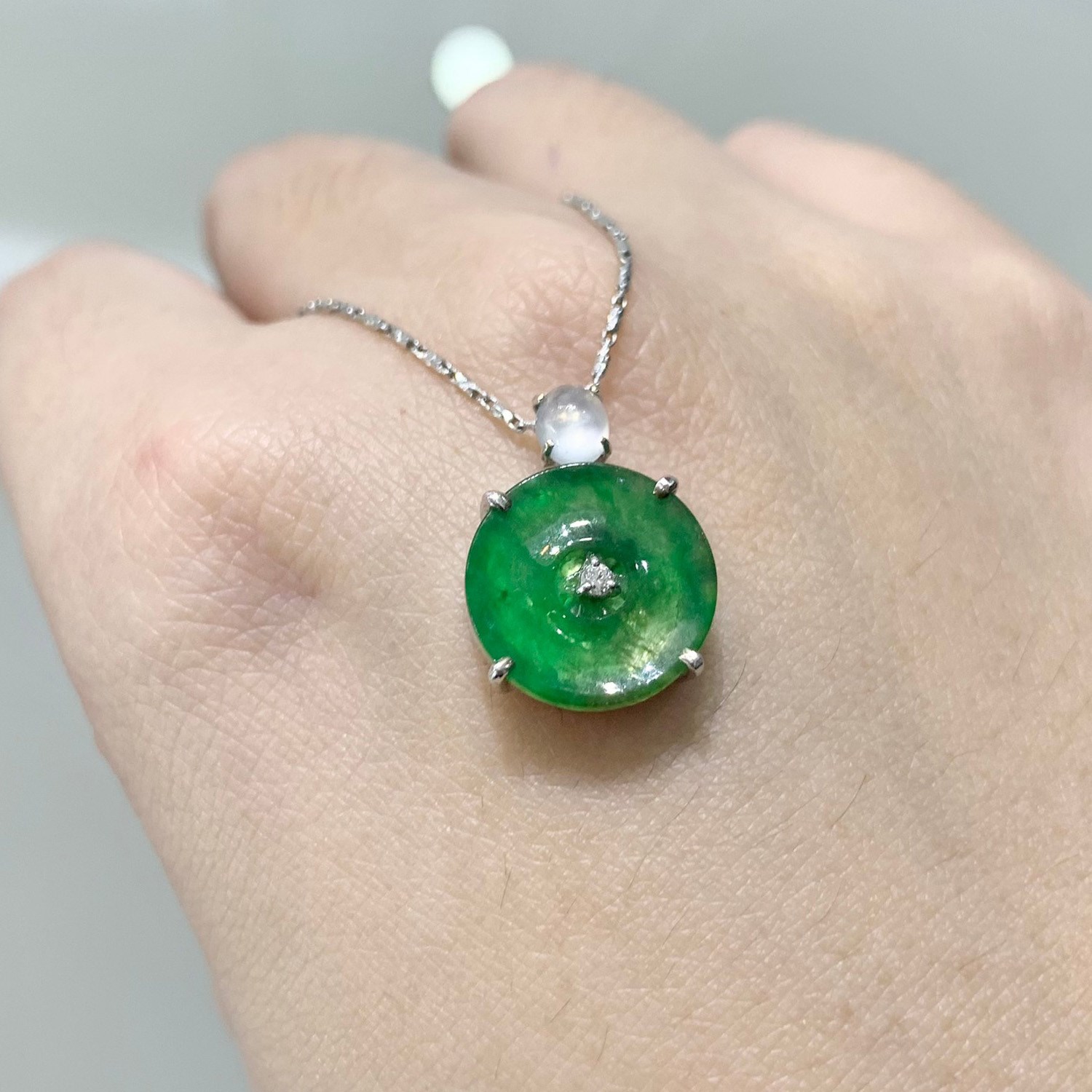 翡翠平安扣玉墜(已售出)