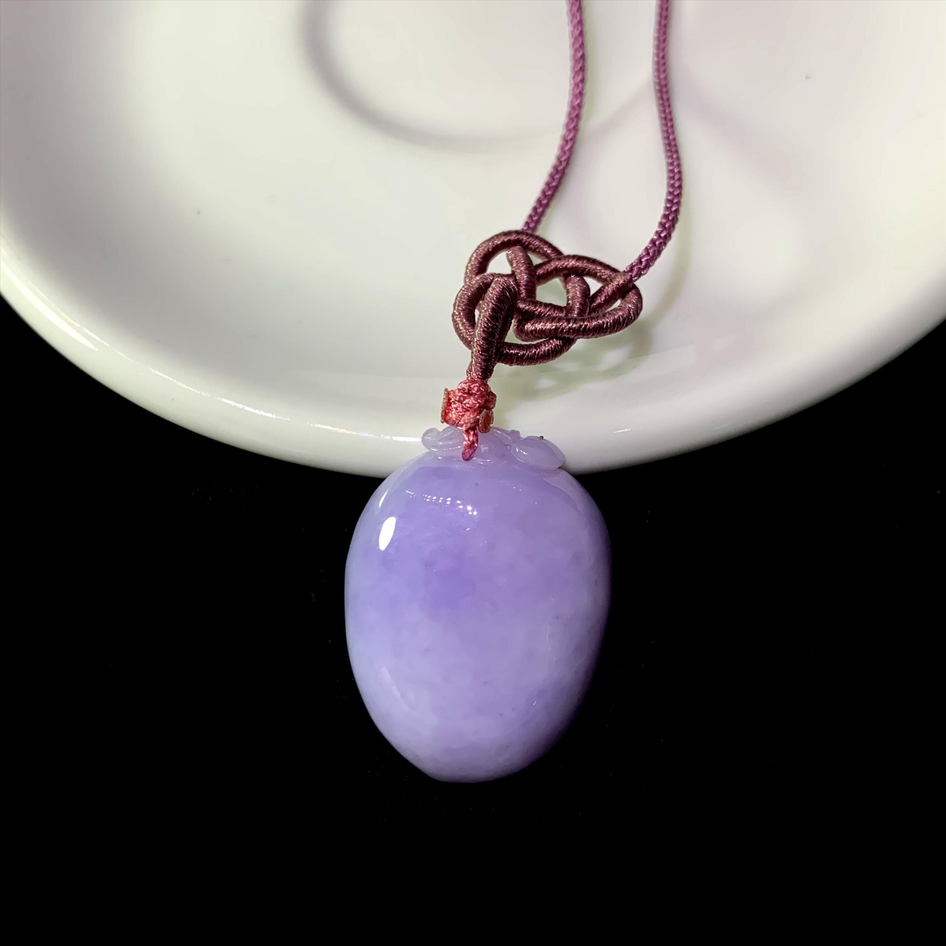 紫羅蘭玉桃墜(已售出)