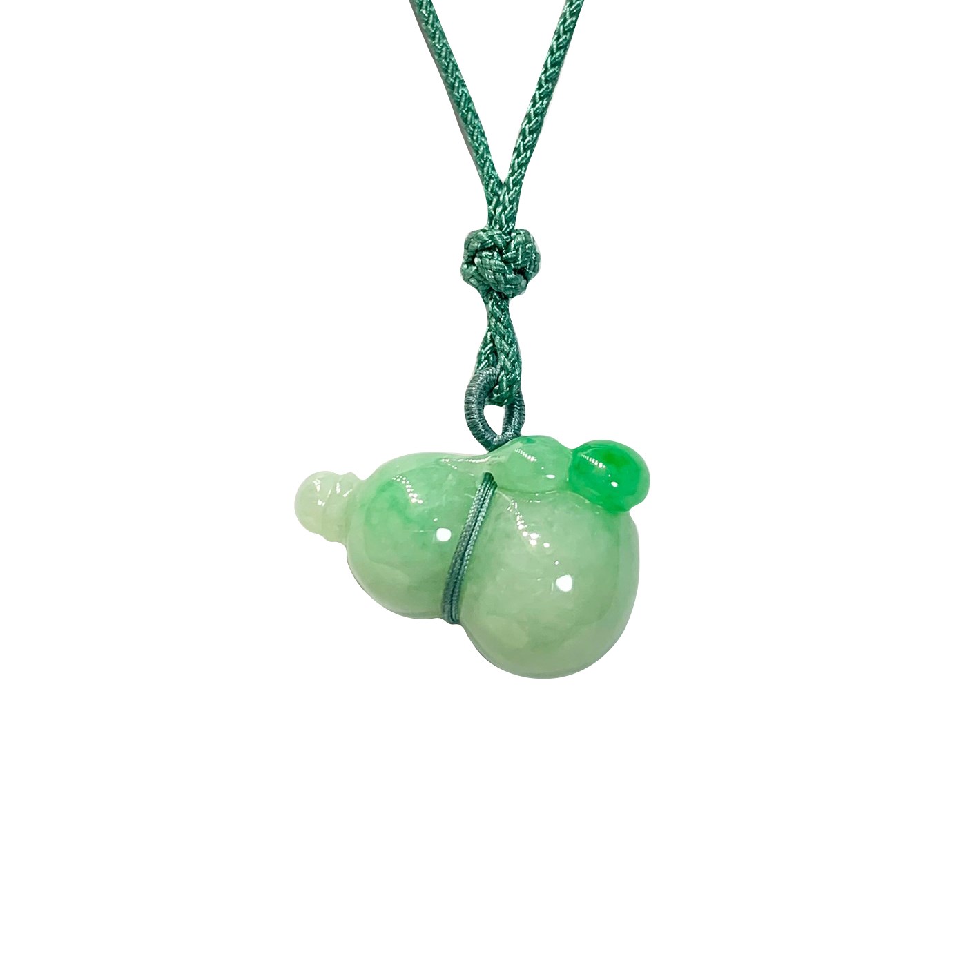 白底青立體葫蘆玉墜(已售出)