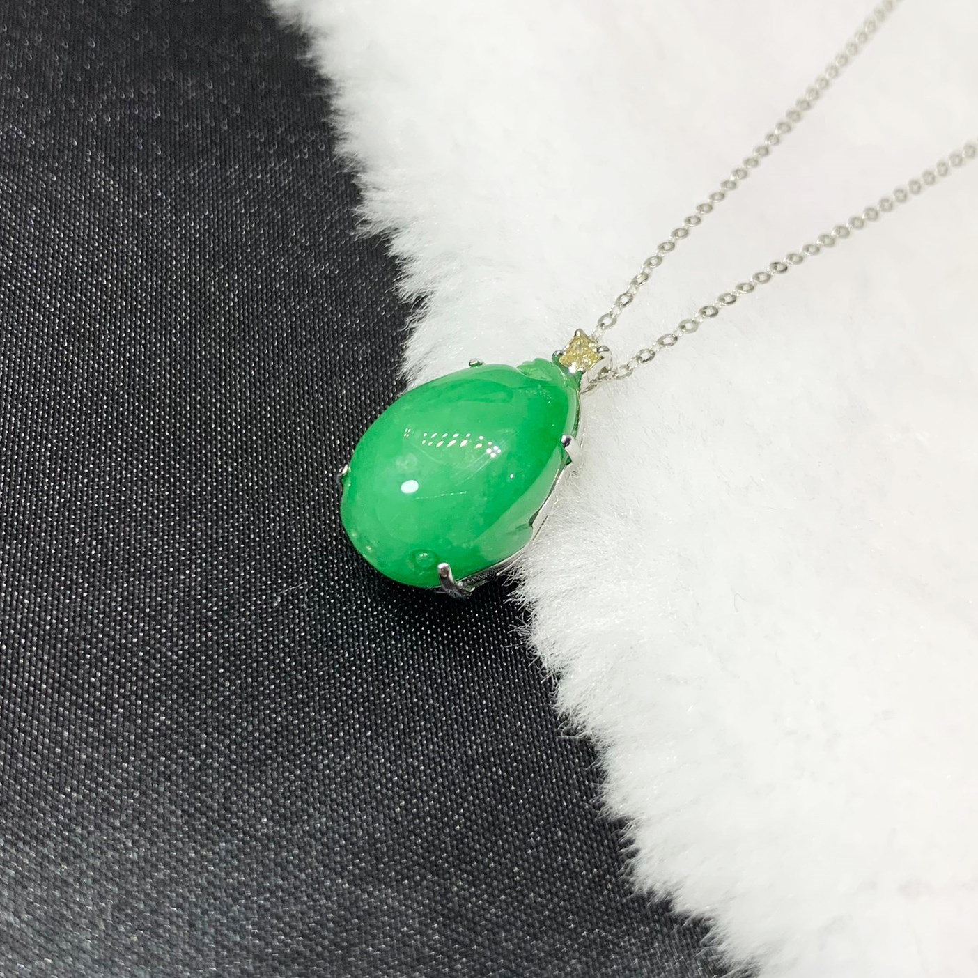 翡翠Q版金蟾玉墜(已售出)