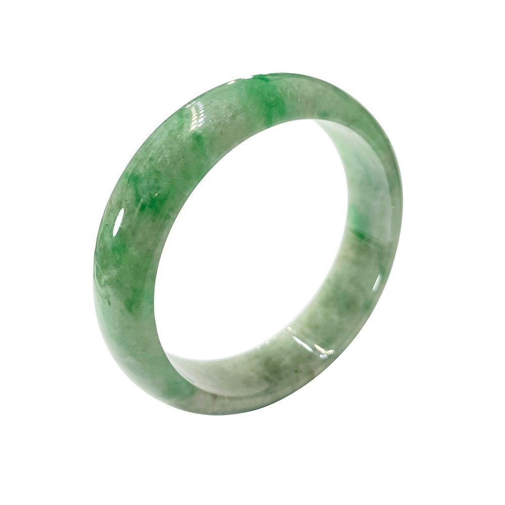寬版平安翡翠玉鐲 #19-19.5(已售出)