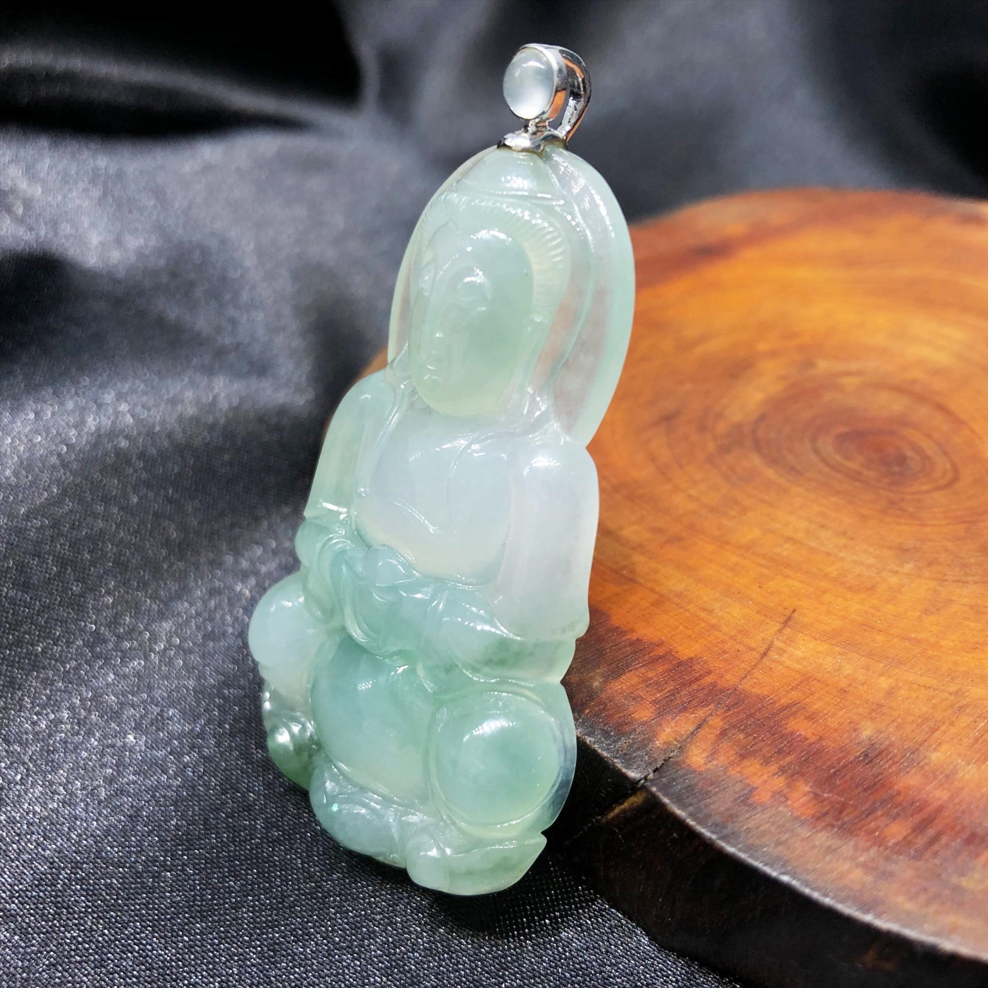 冰種芙蓉觀音玉墜(已售出)