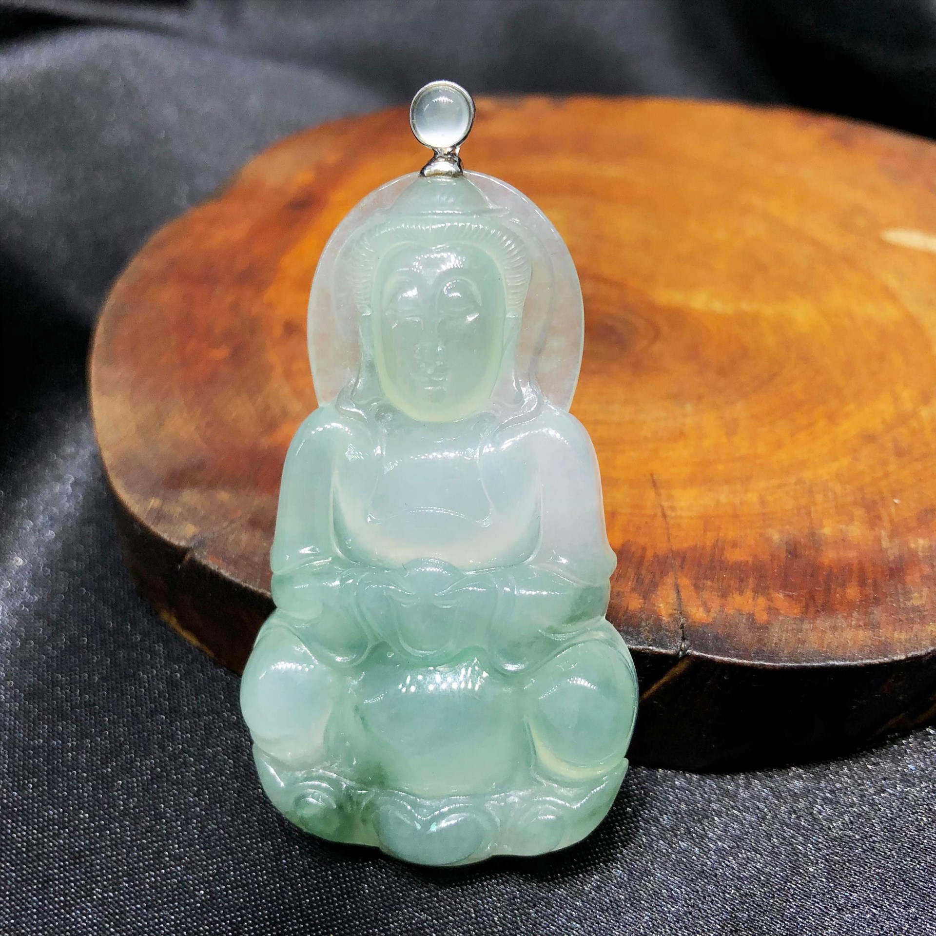 冰種芙蓉觀音玉墜(已售出)