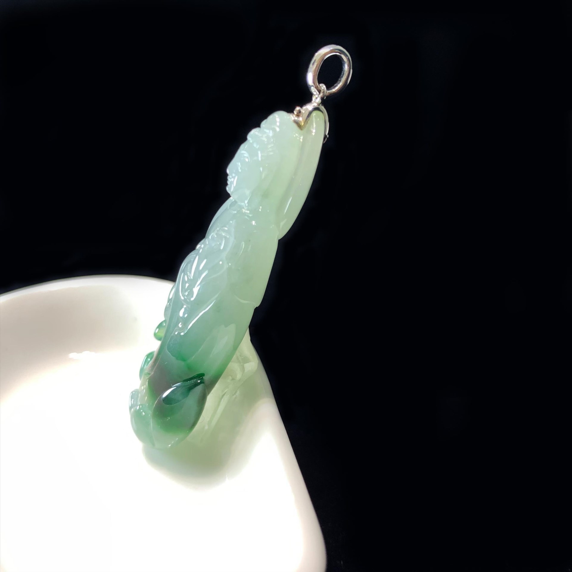 冰種翠綠觀音玉墜(已售出)