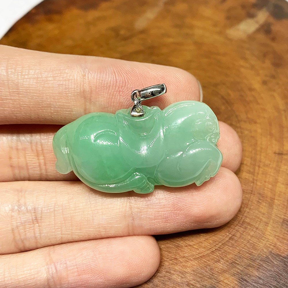 蘋果綠馬上有錢玉墜