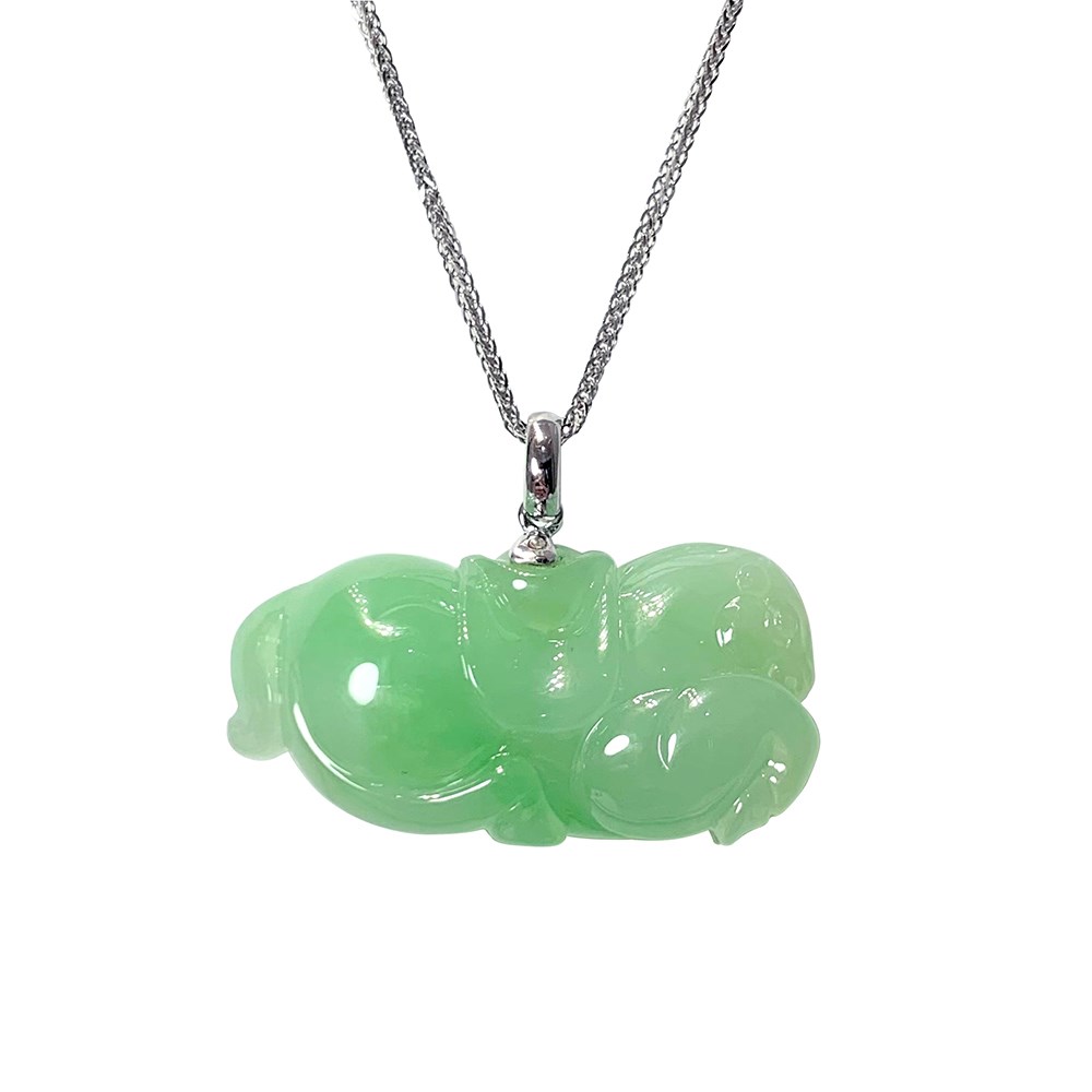 蘋果綠馬上有錢玉墜