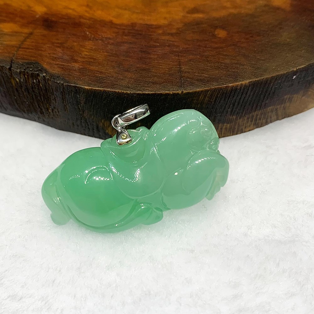 蘋果綠馬上有錢玉墜