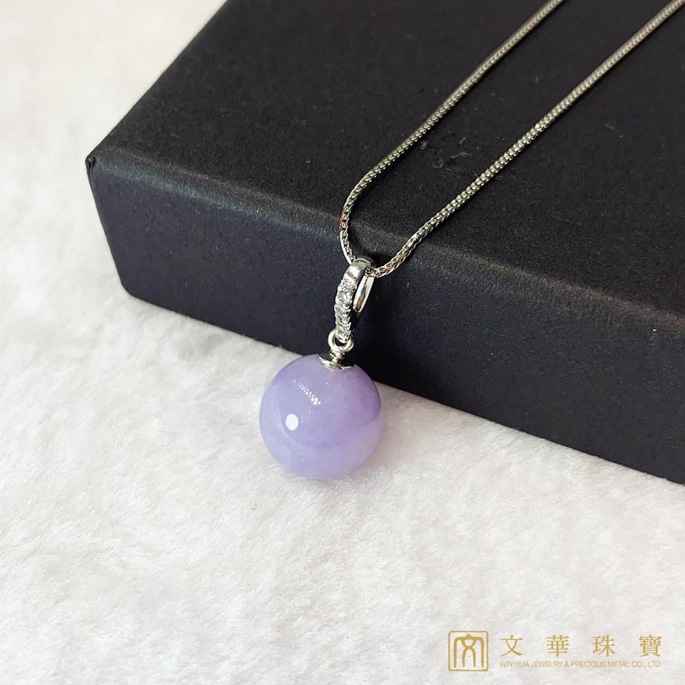 紫翡玉珠鑽墜(已售出)