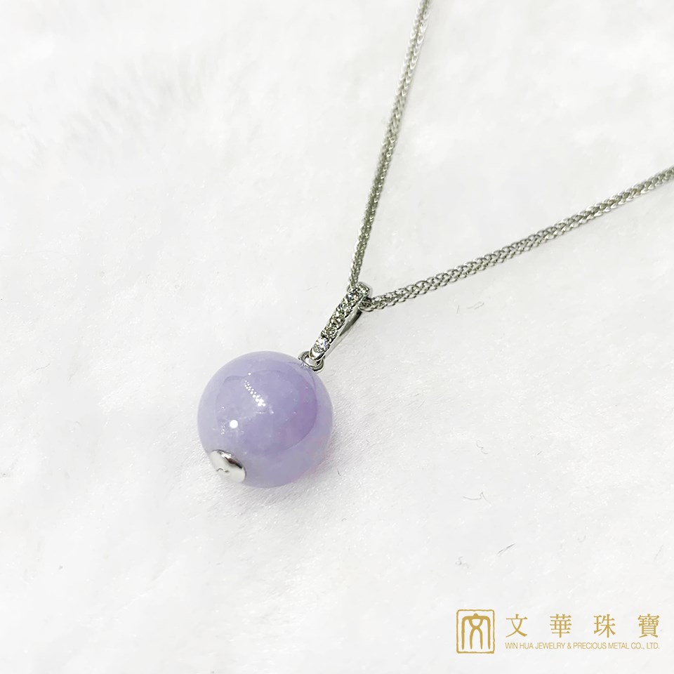 紫翡玉珠鑽墜(已售出)