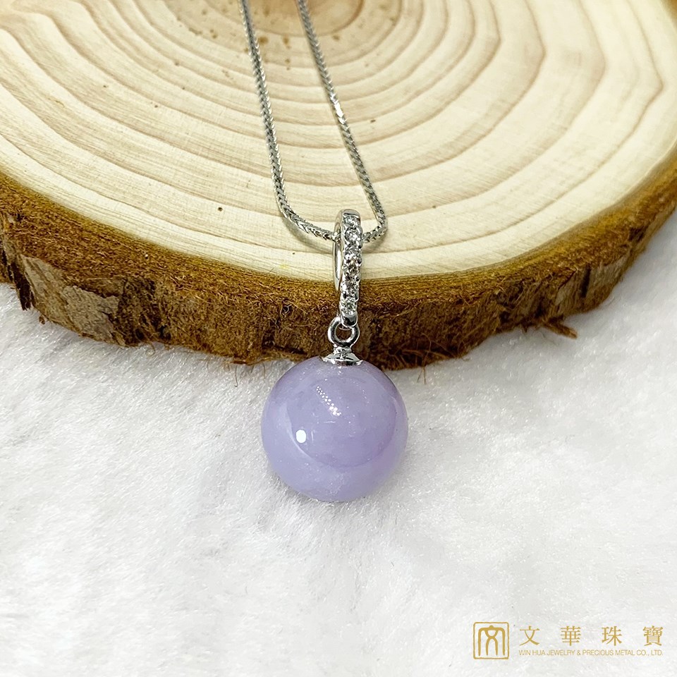 紫翡玉珠鑽墜(已售出)