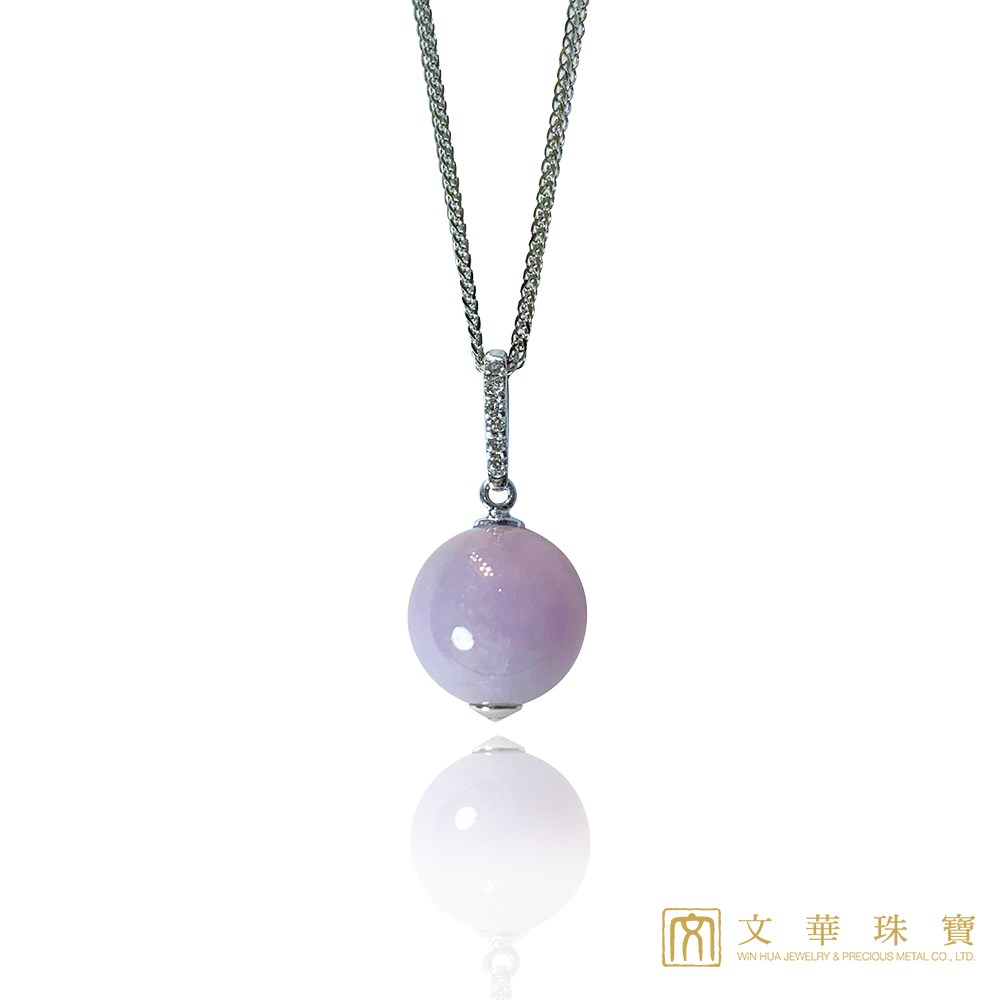 紫翡玉珠鑽墜(已售出)