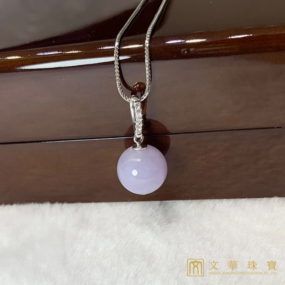 紫翡玉珠鑽墜(已售出)