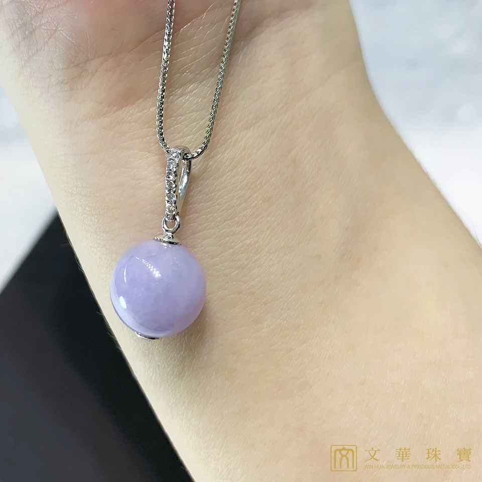 紫翡玉珠鑽墜(已售出)