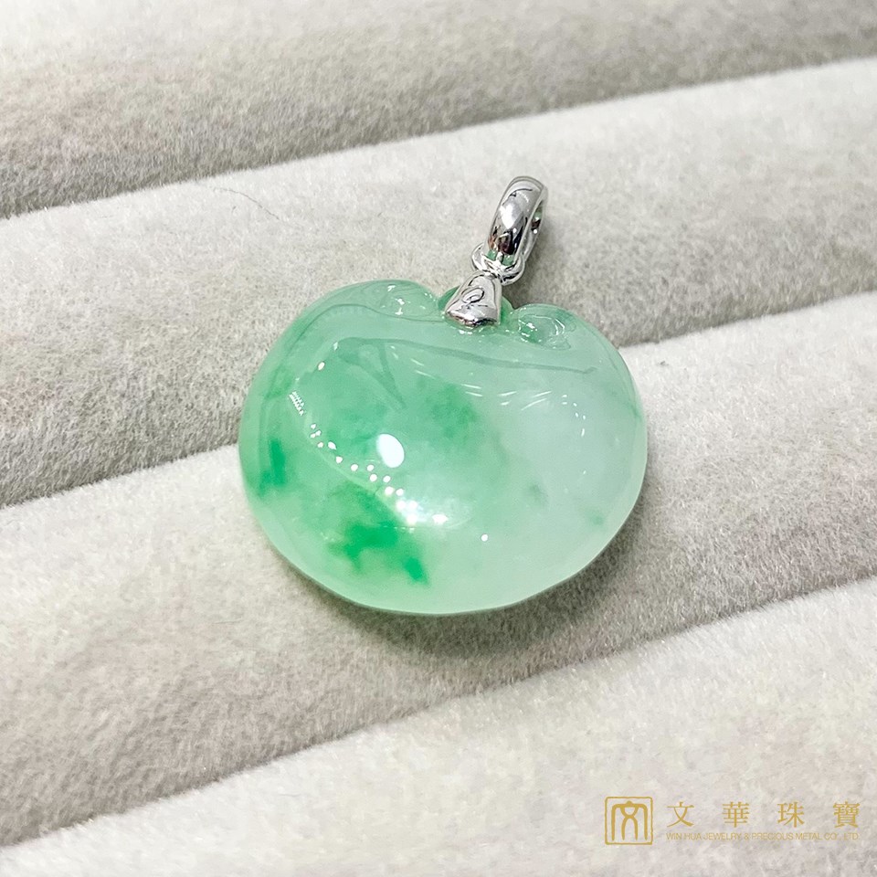 冰種翠綠蘋安墜