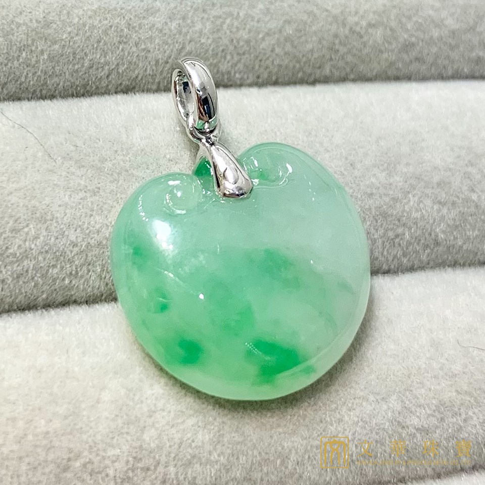 冰種翠綠蘋安墜