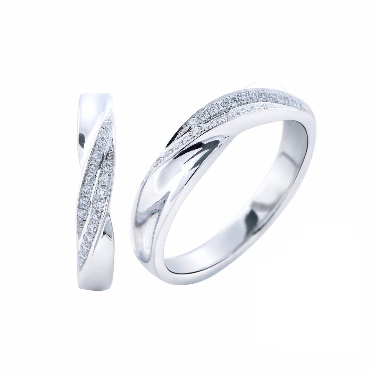 纏綿 鉑金鑽石對戒