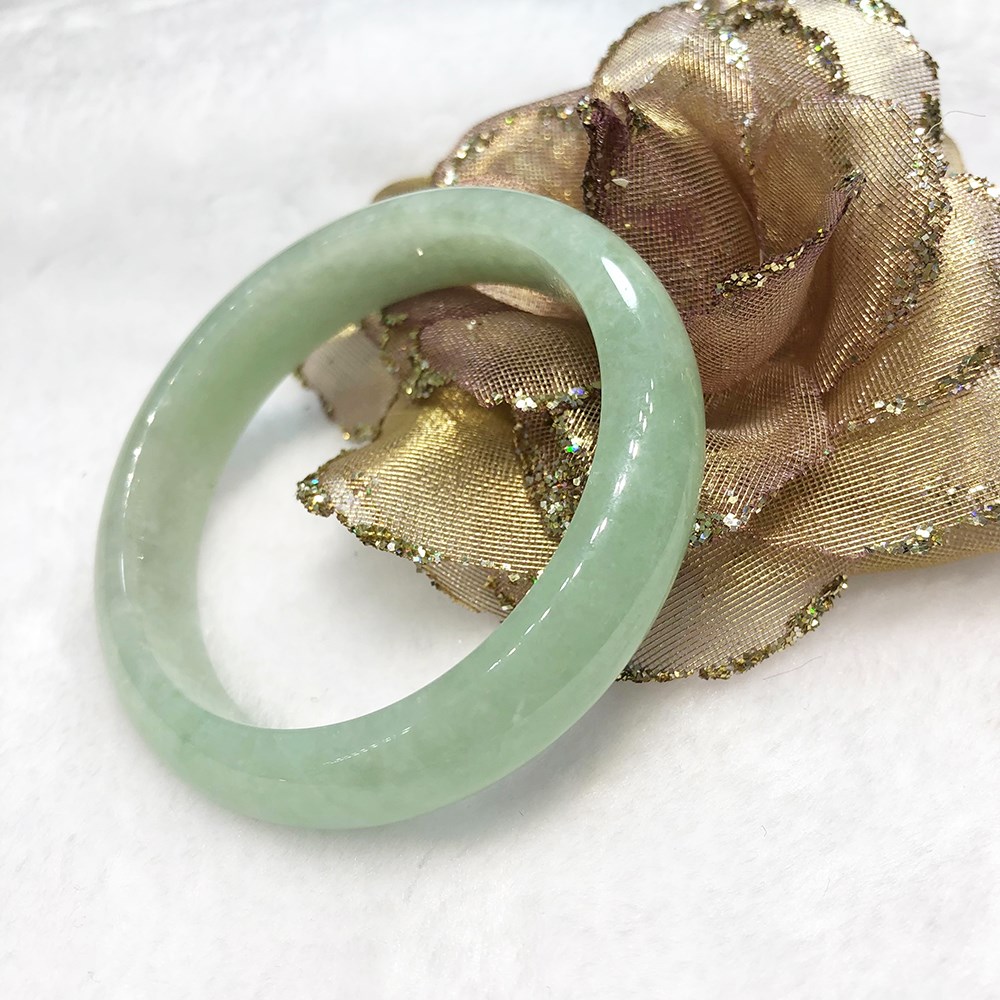 芙蓉綠翡翠玉鐲 #17.5-18(已售出)