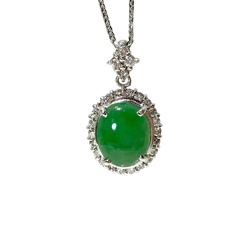 翡翠蛋面鑽墜(已售出)