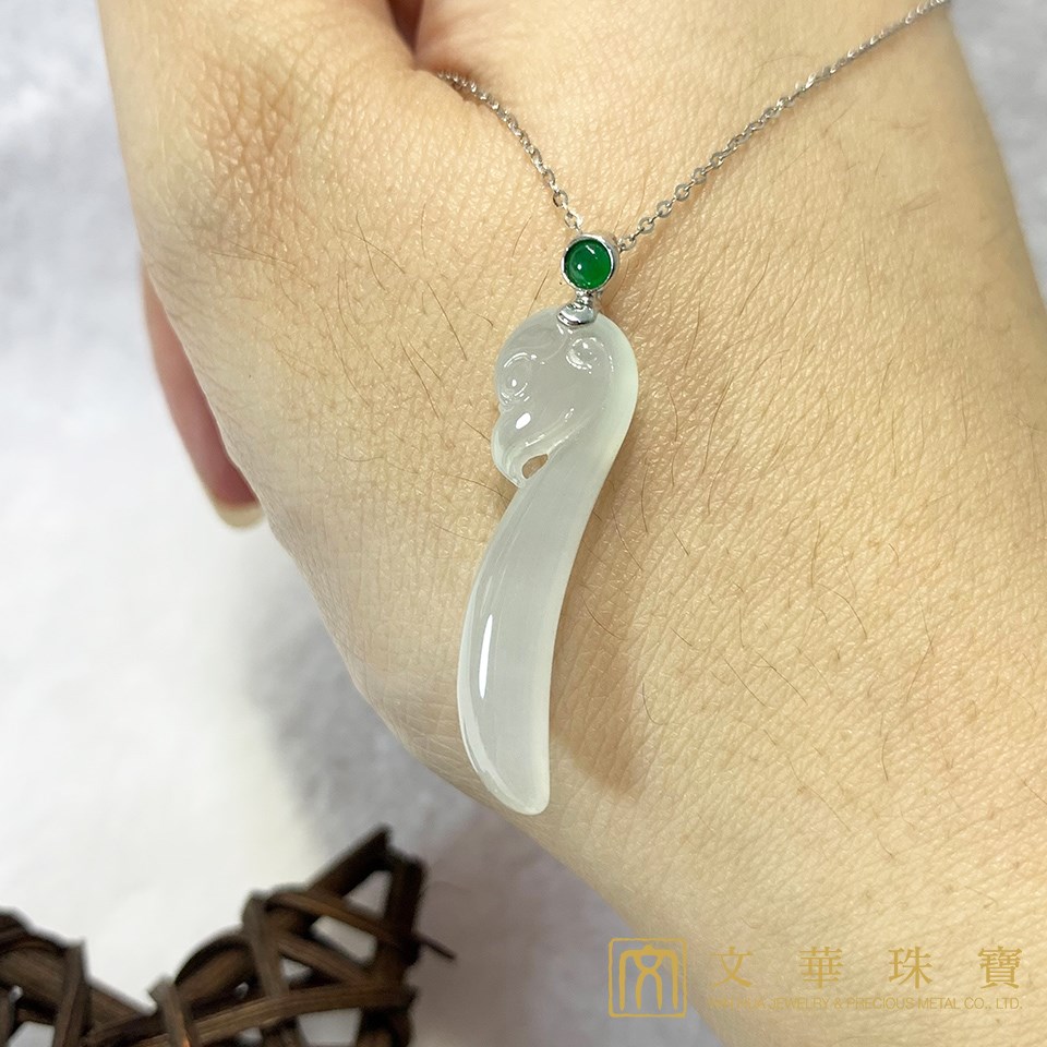 冰種鳳頭如意墜