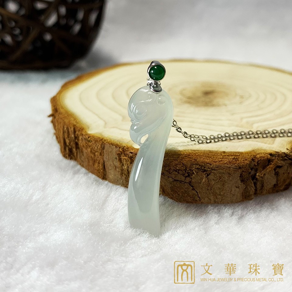 冰種鳳頭如意墜