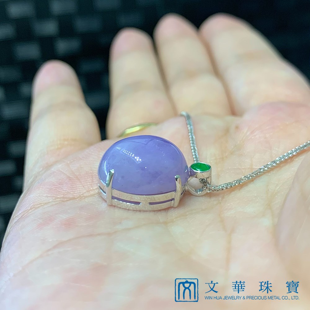 超澎紫翡翠蛋面墜(已售出)