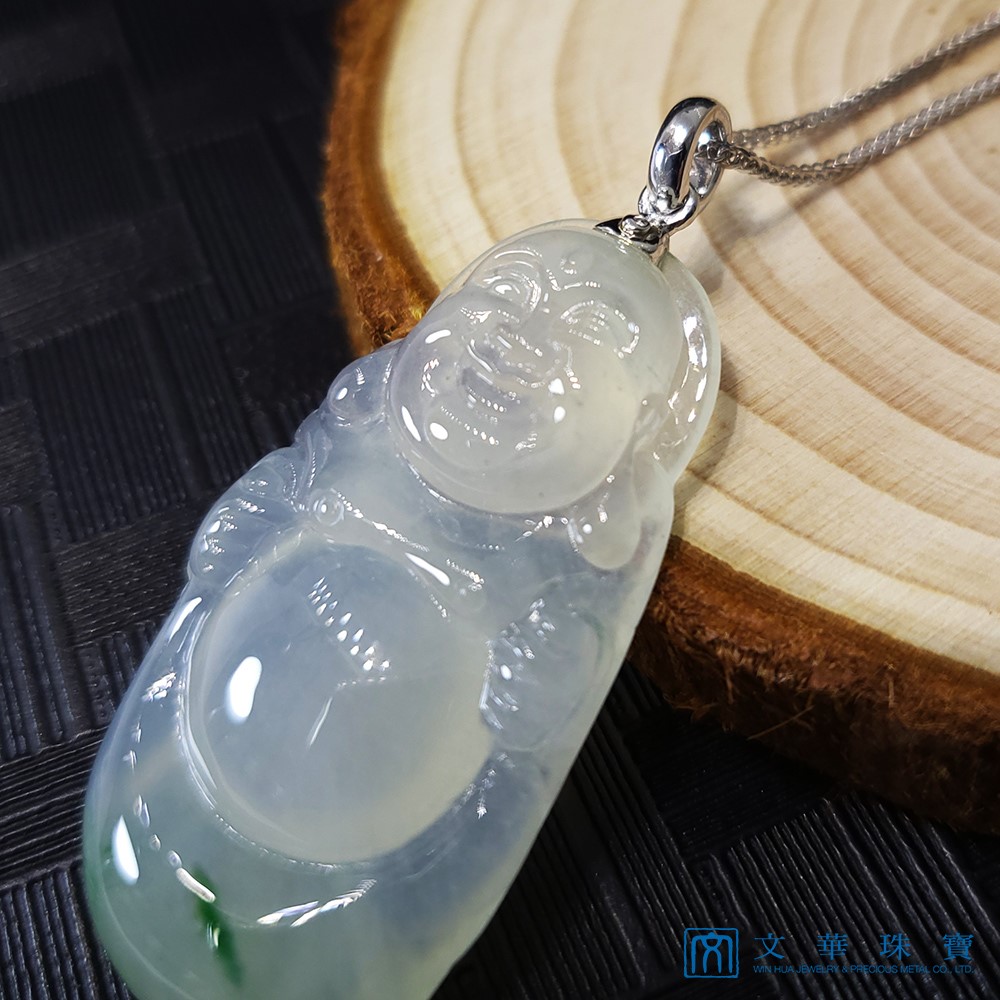 冰種飄綠錢袋彌勒(已售出)