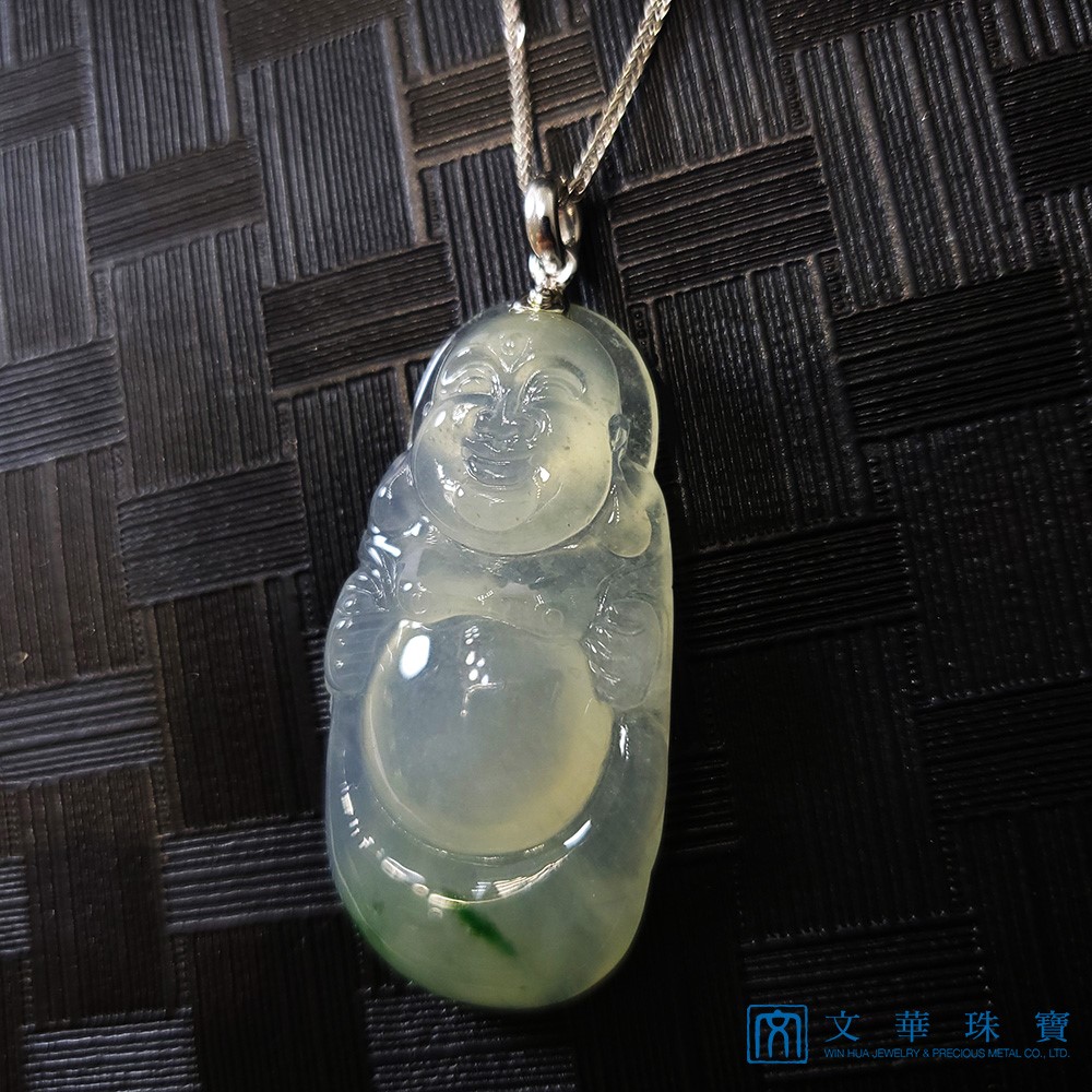 冰種飄綠錢袋彌勒(已售出)