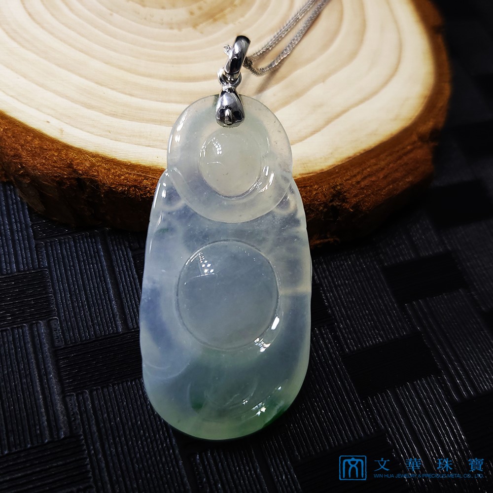 冰種飄綠錢袋彌勒(已售出)