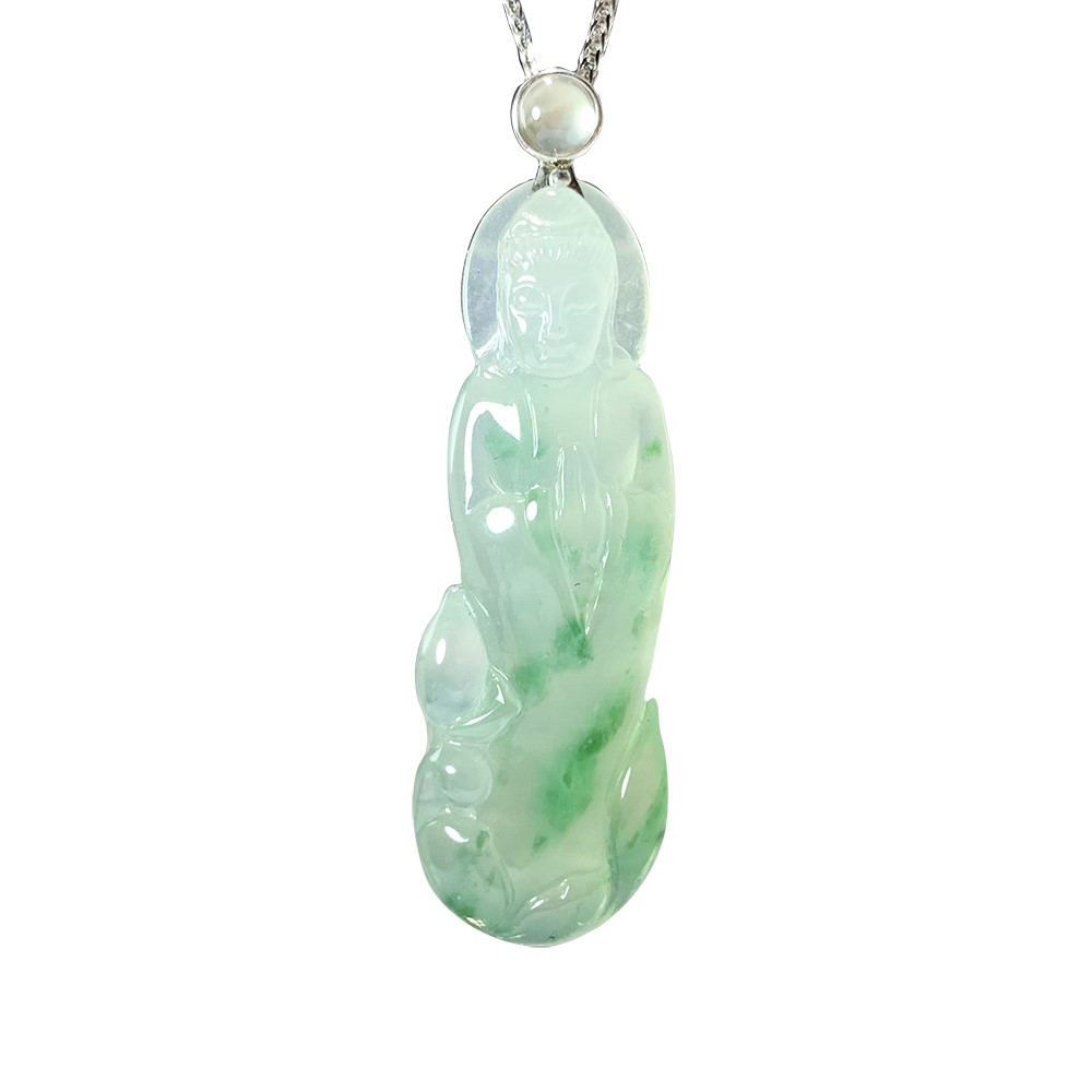 冰種飄花立姿觀音(已售出)