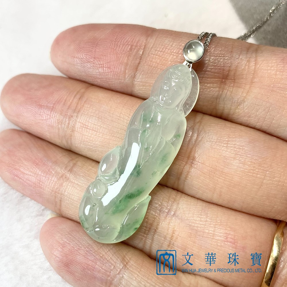 冰種飄花立姿觀音(已售出)