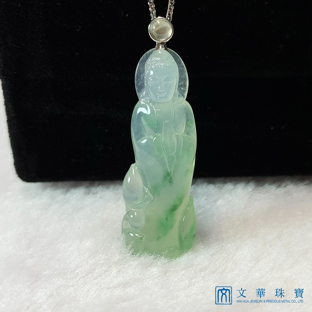 冰種飄花立姿觀音(已售出)