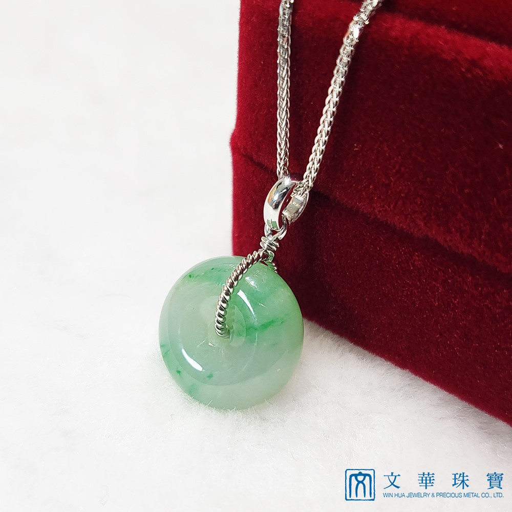 冰糯帶綠平安扣(已售出)