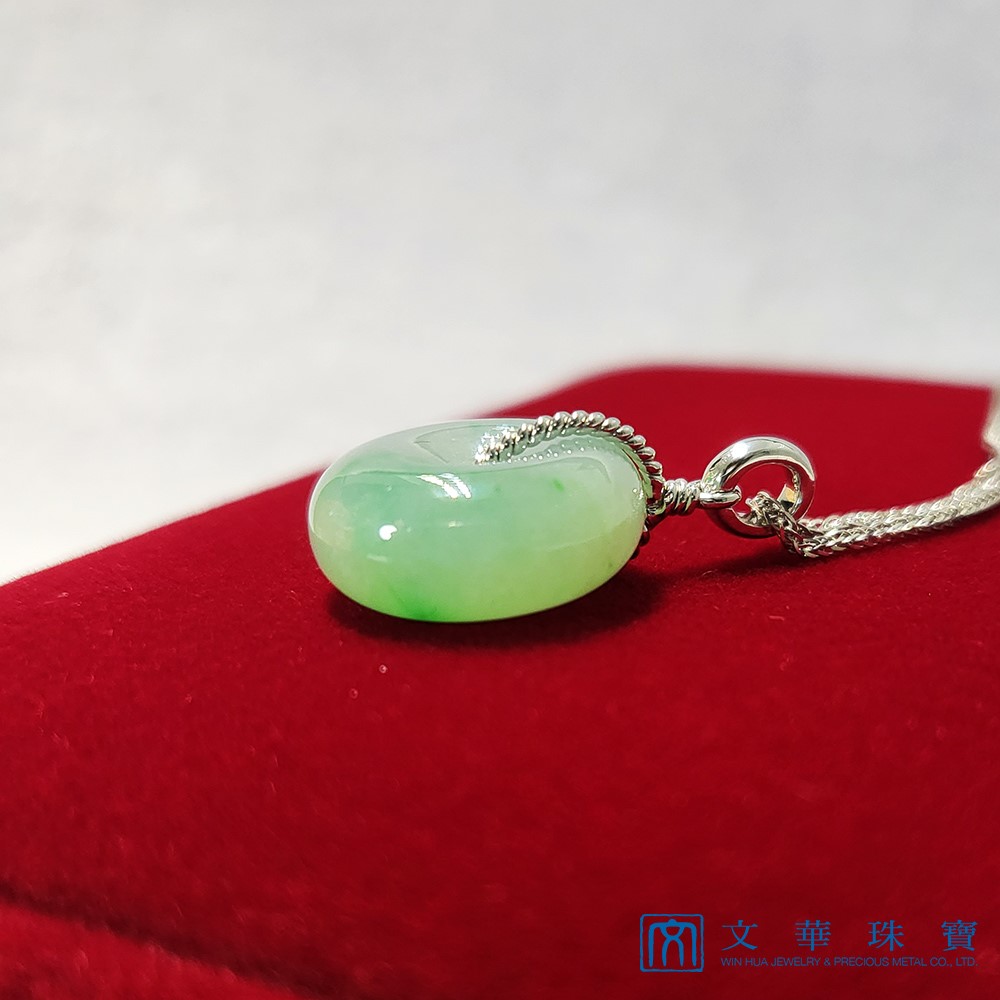 冰糯帶綠平安扣(已售出)