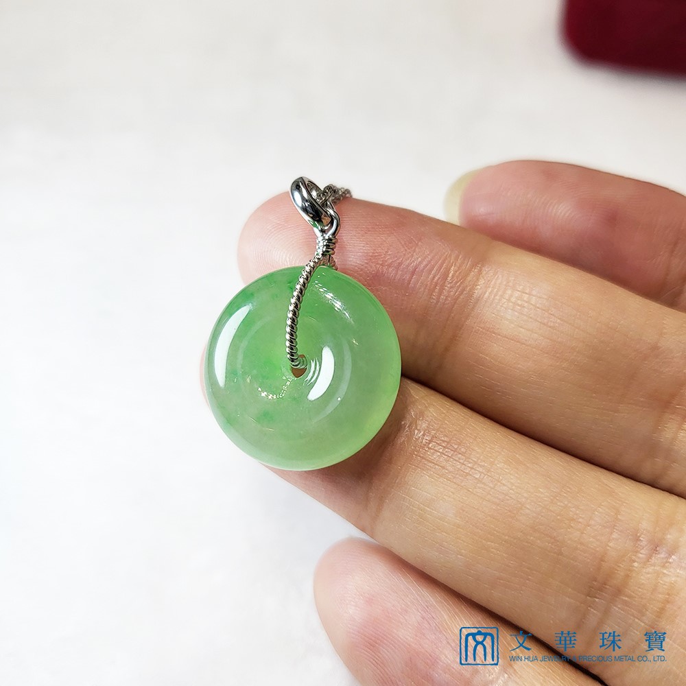 冰綠平安扣玉墜(已售出)