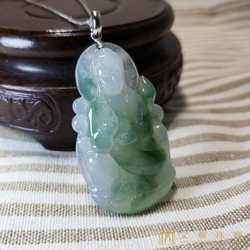 冰芙蓉觀音玉墜(已售出)