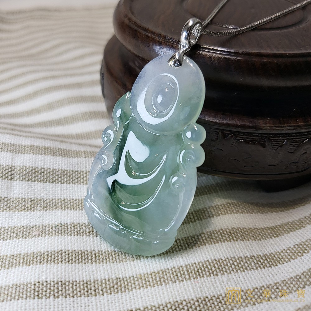 冰芙蓉觀音玉墜(已售出)