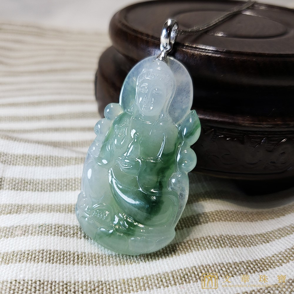 冰芙蓉觀音玉墜(已售出)