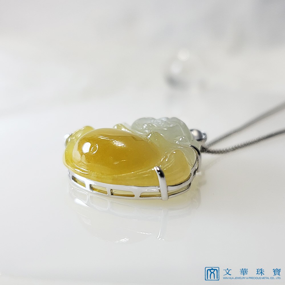 冰糯巧色黃翡彌勒(已售出)