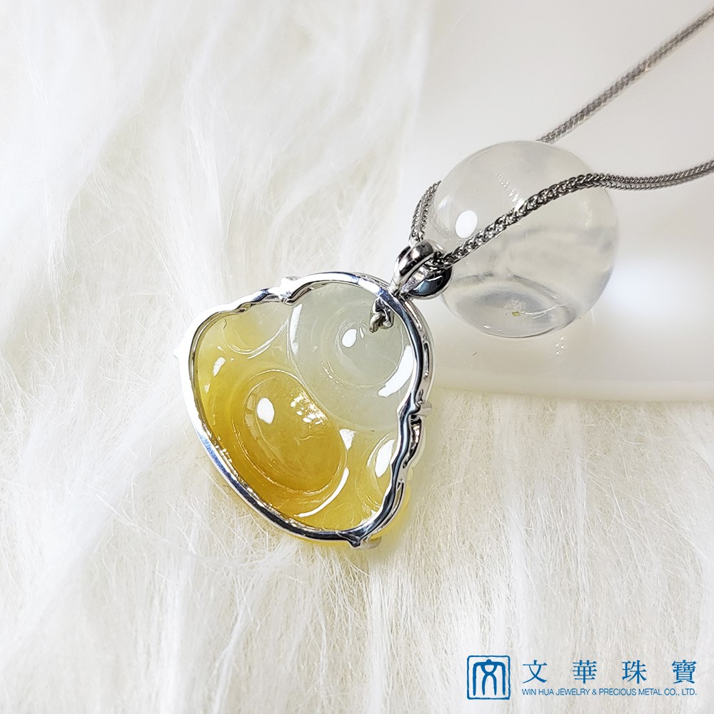 冰糯巧色黃翡彌勒(已售出)