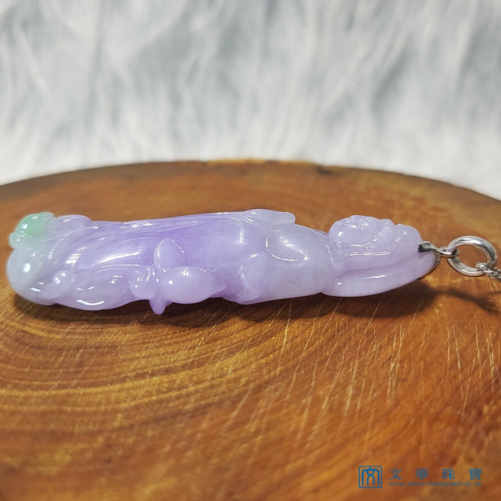 紫玉帶綠立姿觀音