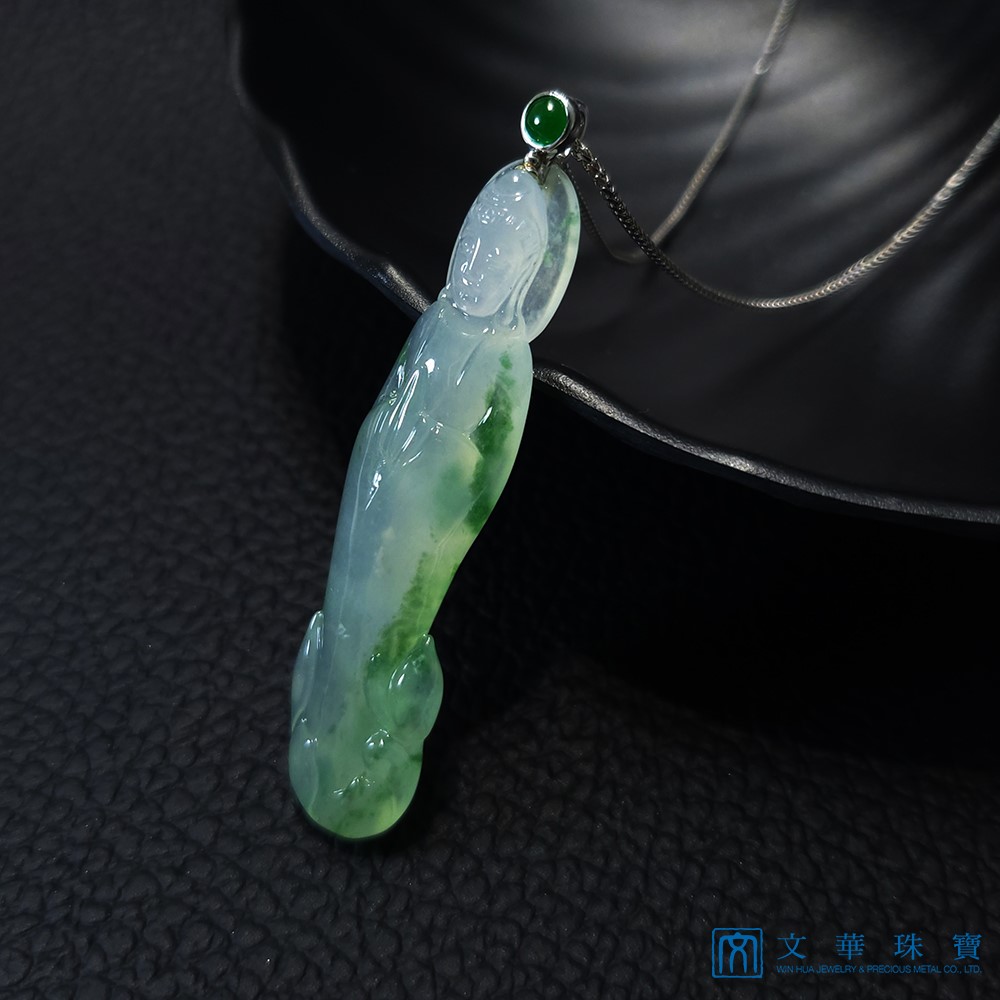 高冰飄花立姿觀音(已售出)