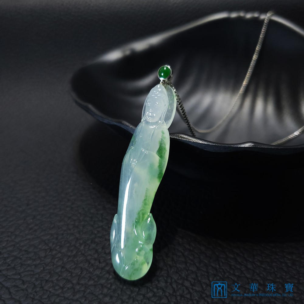 高冰飄花立姿觀音(已售出)