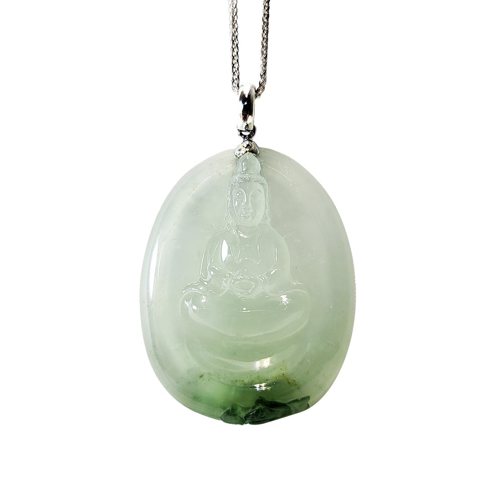 冰玻種觀音玉牌 (已售出)