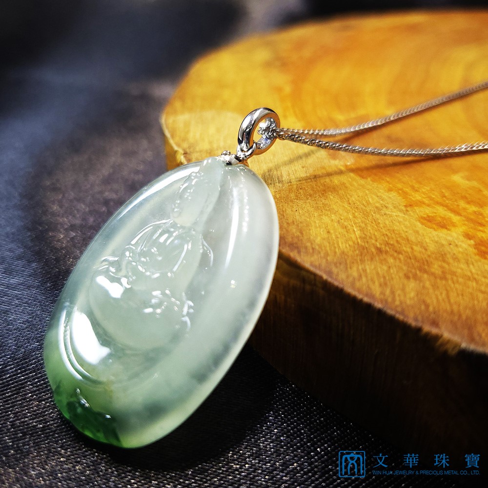 冰玻種觀音玉牌 (已售出)