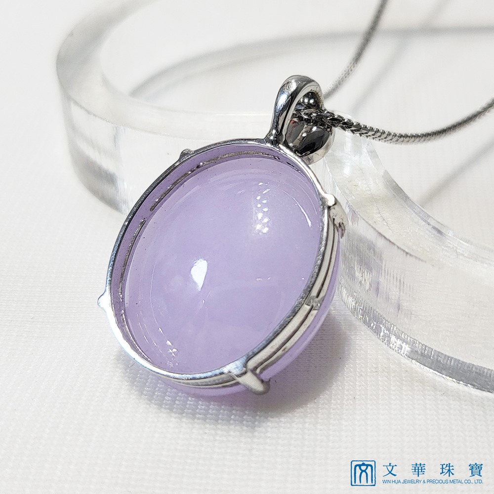 紫翡蛋面玉墜(已售出)